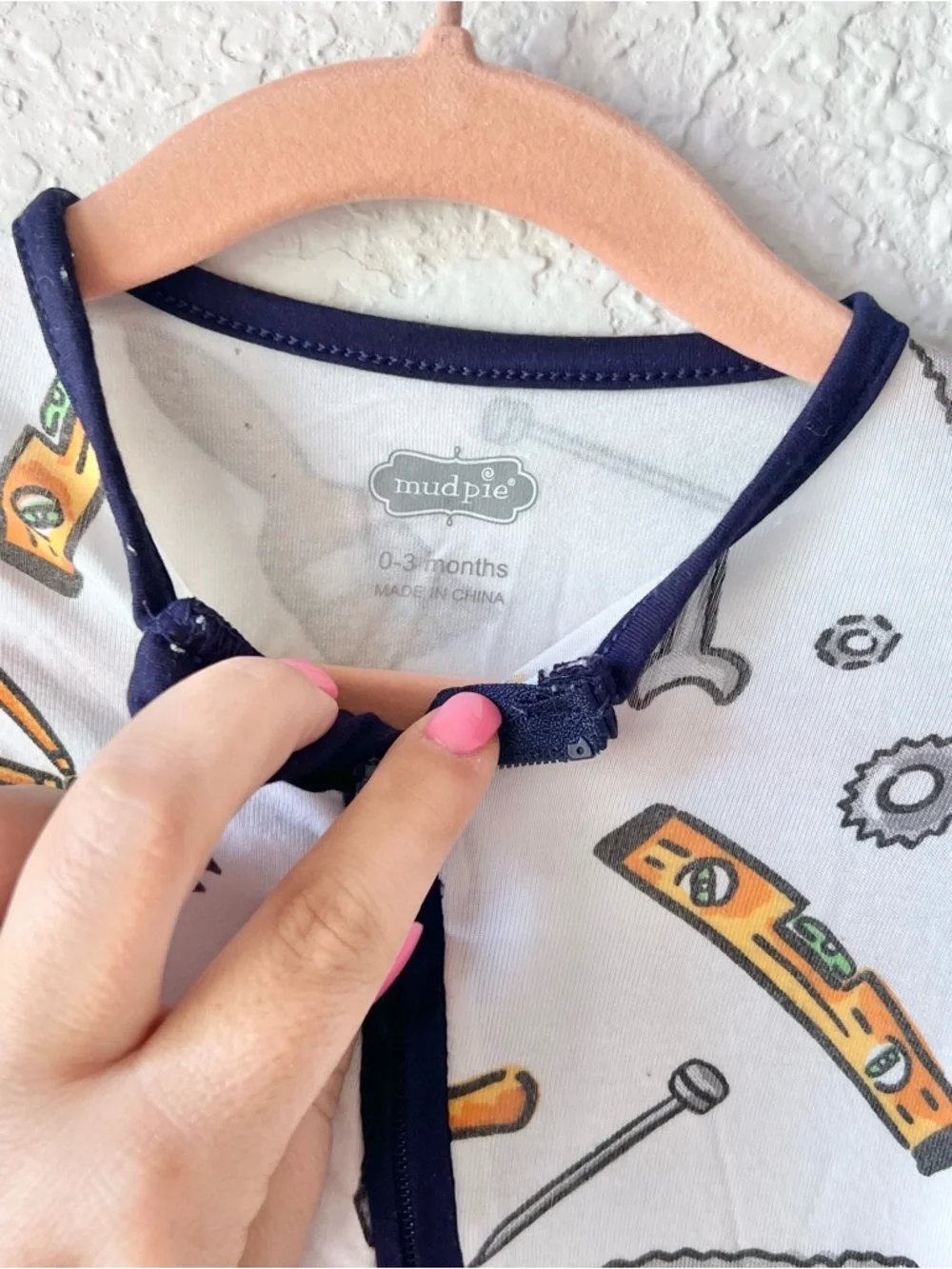 Mudpie Bamboo Tool Baby Sleeper Sz 0-3M